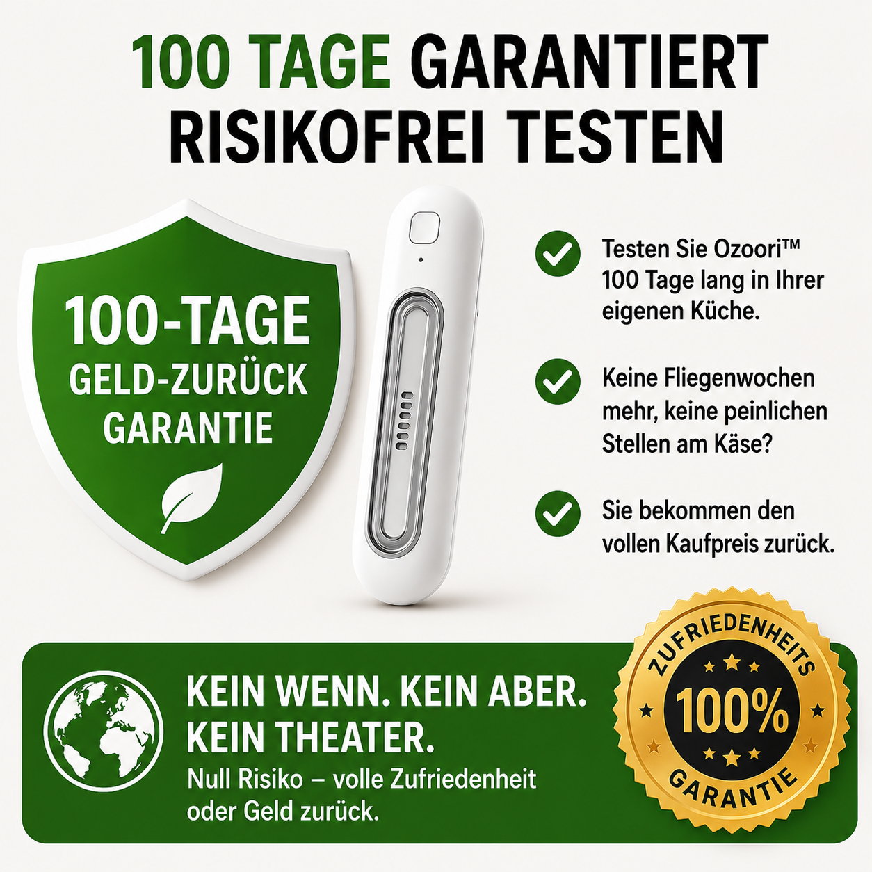 Ozoori™ – Die molekulare Endstation für Fruchtfliegen, Larven und Küchenschädlinge – spare bis zu 500 € im Jahr