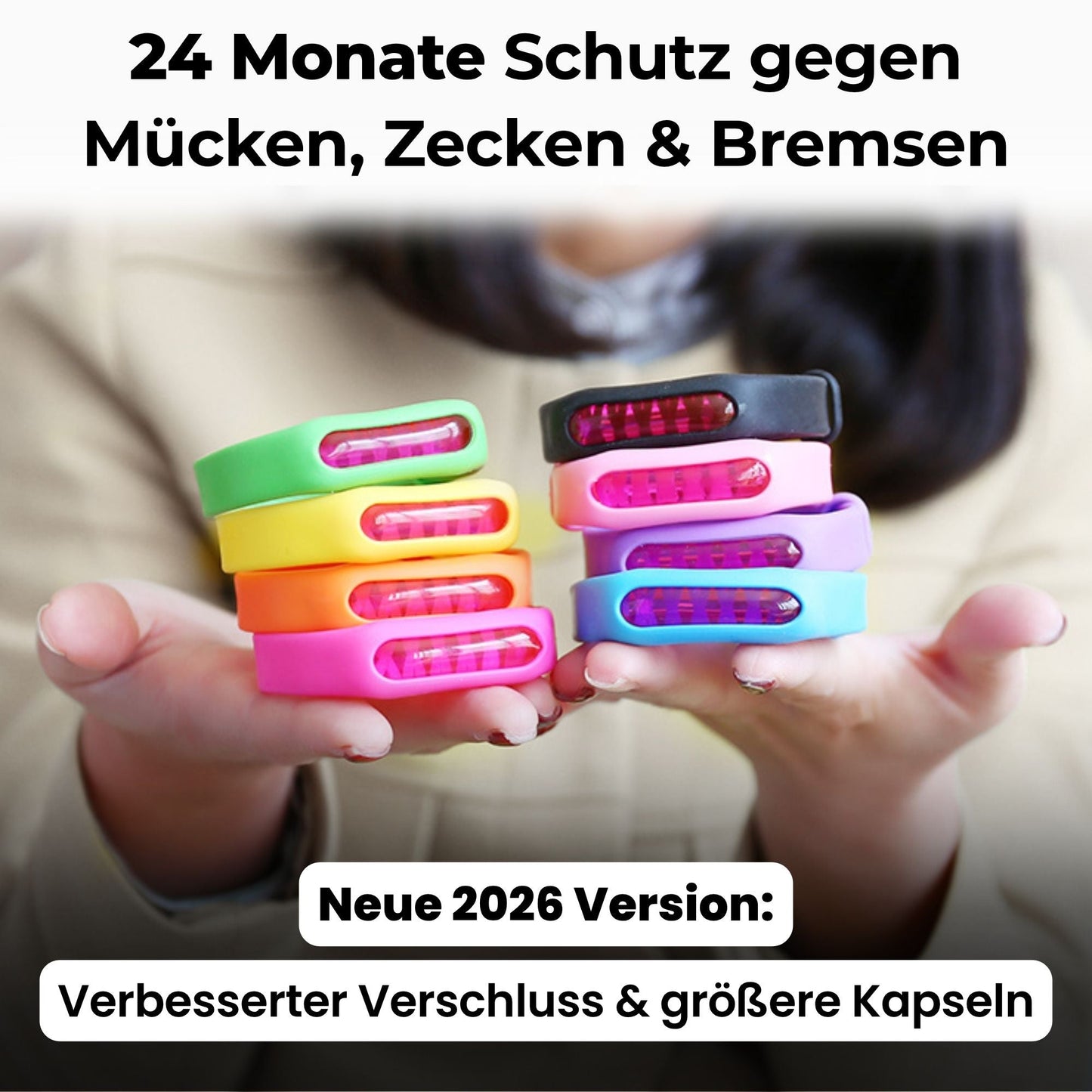 Mücken-Abwehrband - Schütze dich bis zu 24 Monate vor Mückenstichen – ganz ohne Chemie