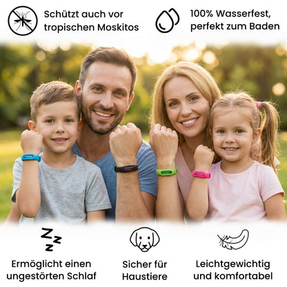 Mücken-Abwehrband - Schütze dich bis zu 24 Monate vor Mückenstichen – ganz ohne Chemie