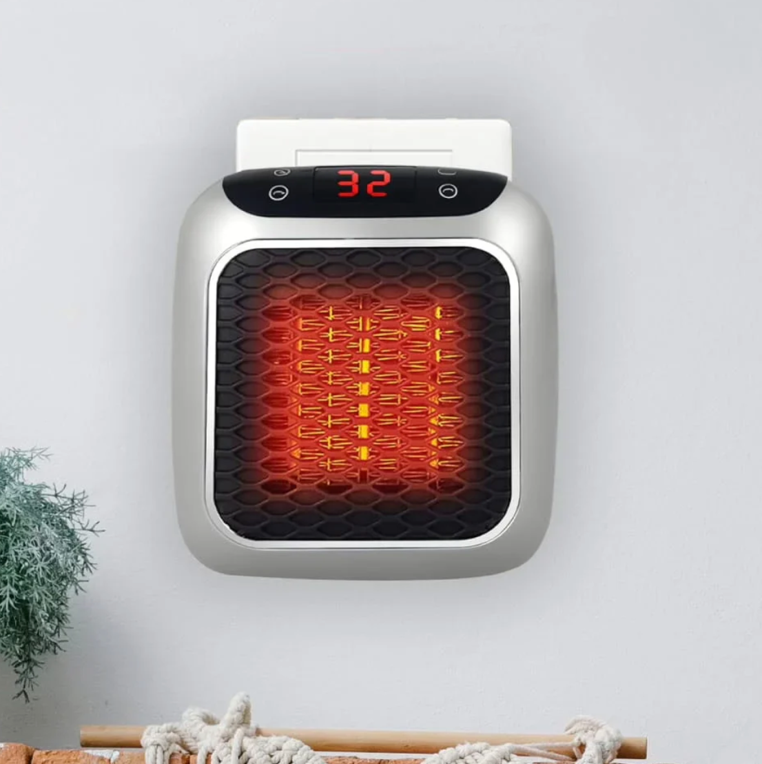 HeatFlash™ Compact Ceramic Plug-In Heater – Energy Efficient, Fast Heating, Safe & Portable