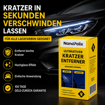 Kratzer einfach wegwischen mit NanoPolix™ — ohne Werkstatt, ohne Kosten