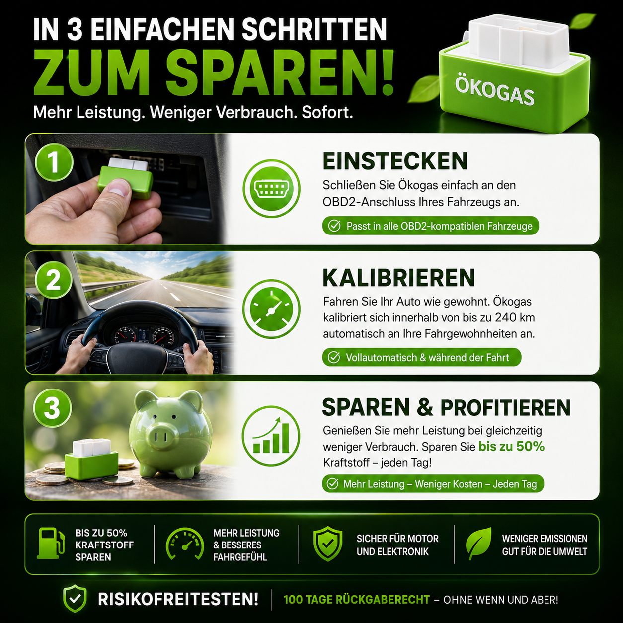 Halbieren Sie Ihre Tankkosten mit ÖkoGas™ - V6