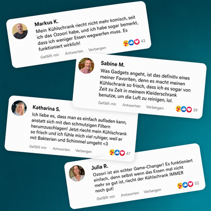 Ozoori™ – Ihr Kühlschrank bleibt frisch, sauber und geruchsfrei