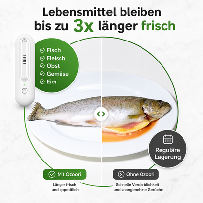 Ozoori™ – Ihr Kühlschrank bleibt frisch, sauber und geruchsfrei